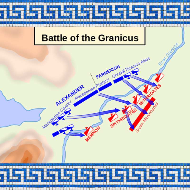 Visual Guide to the Battle of Granicus： Key Locations and Tactical Movements