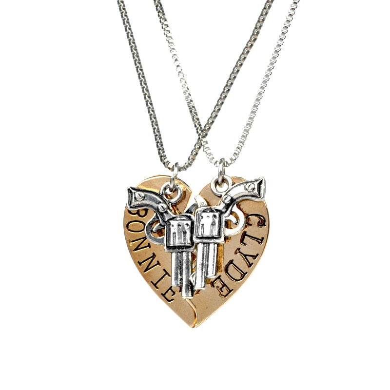 Top Bonnie and Clyde Necklace Picks for Couples： Unique Designs & Styles