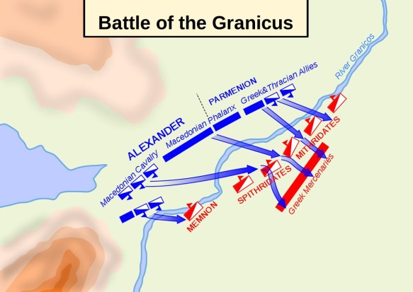 Visual Guide to the Battle of Granicus： Key Locations and Tactical Movements