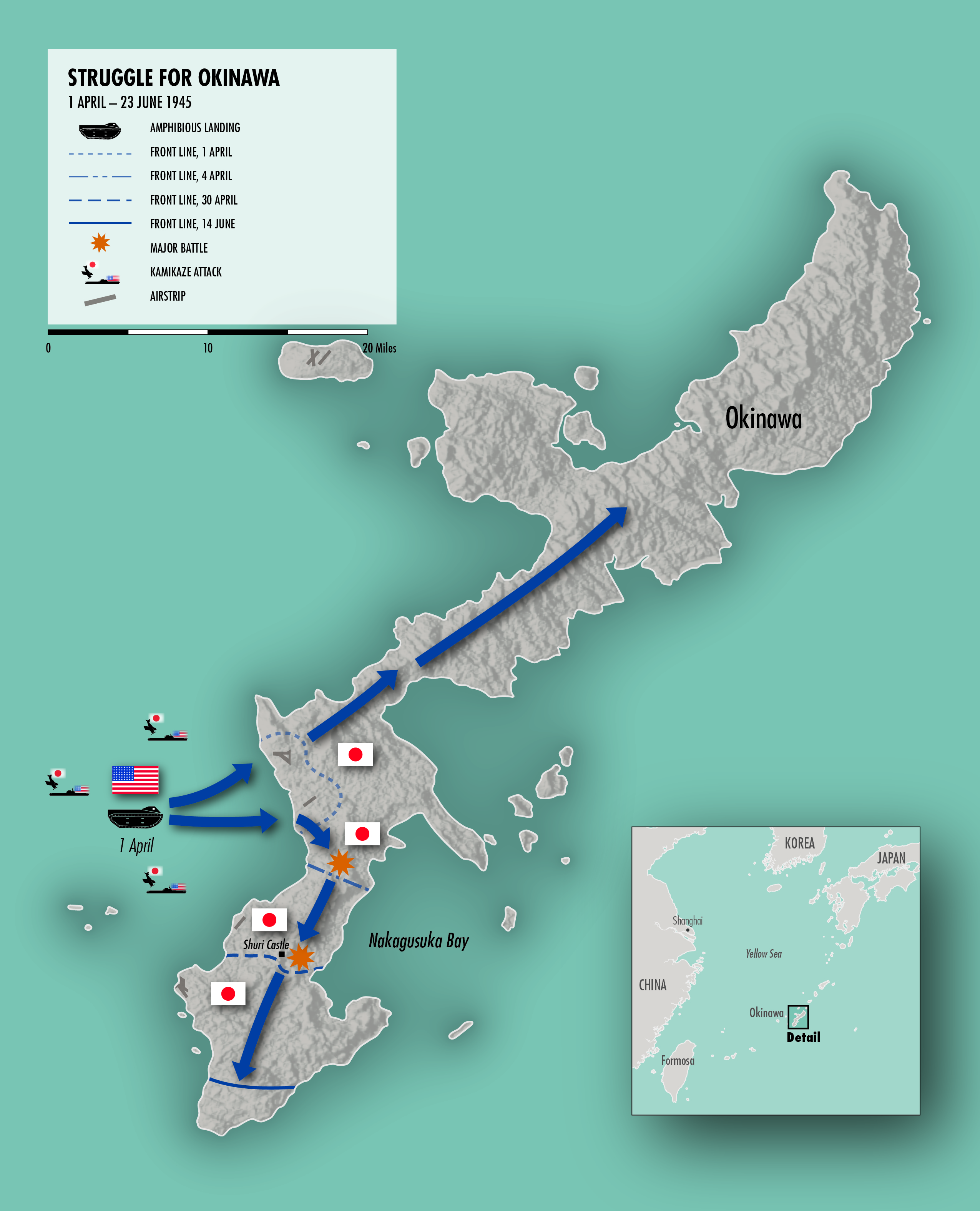 Okinawa WW2 Map: A Simple Guide to the Battlefield