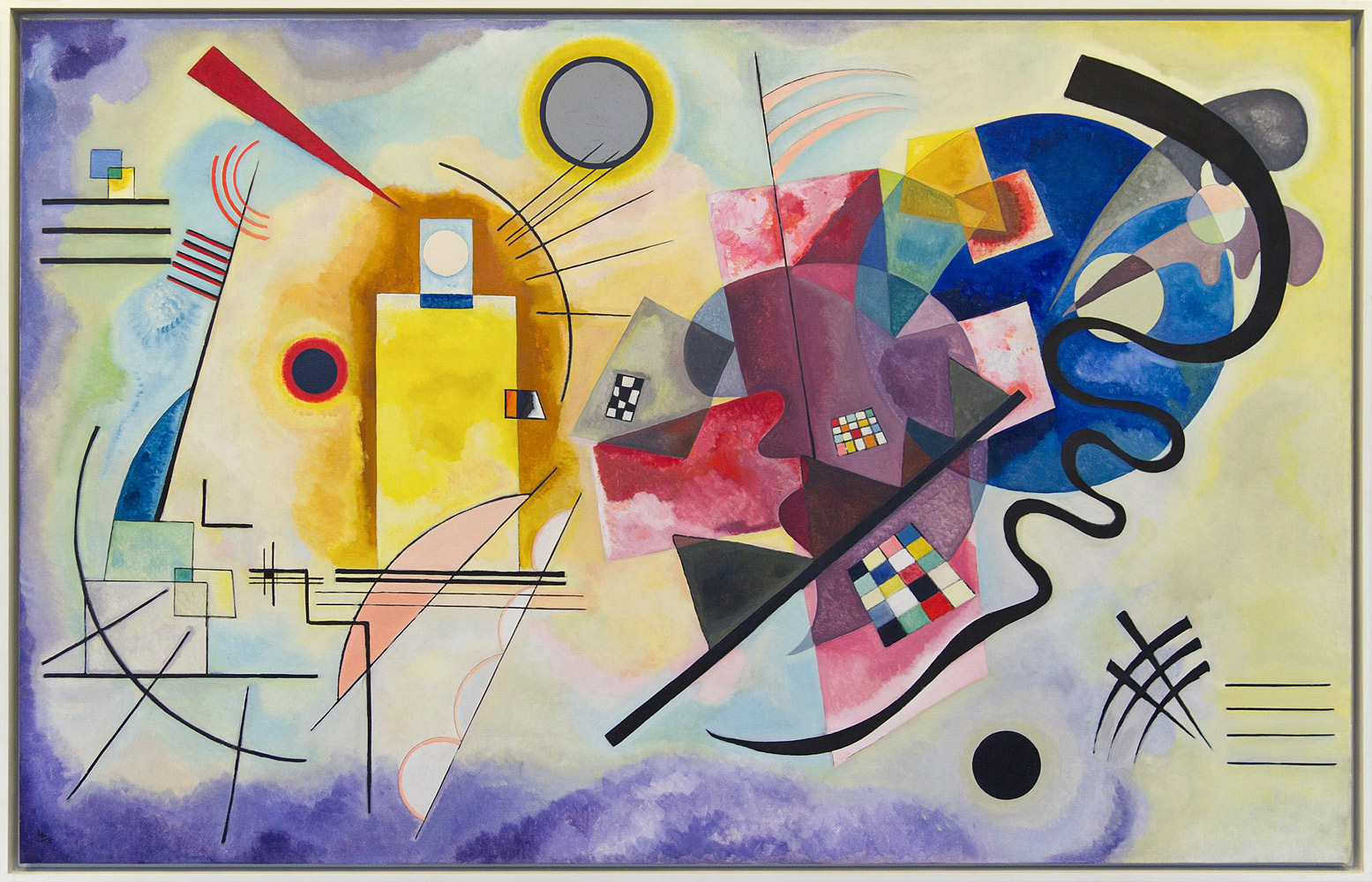 Yellow Blue Art: Kandinsky and Mondrians Color Play