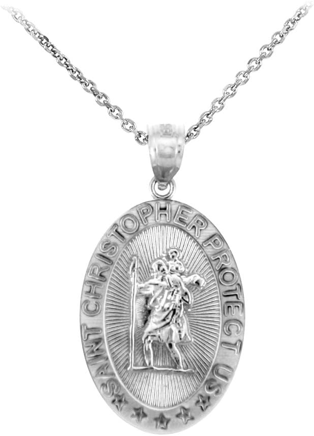 Stunning Patron Saint of Vengeance Necklace, Recycled Silver