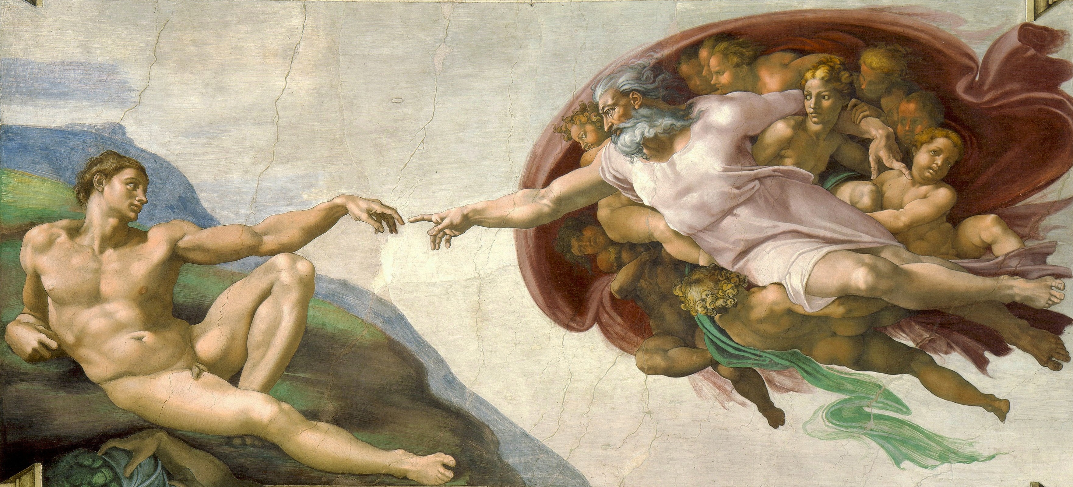 The Hands of God and Adam Close Up? Get a Closer Look at the Detail in This Famous Artwork!