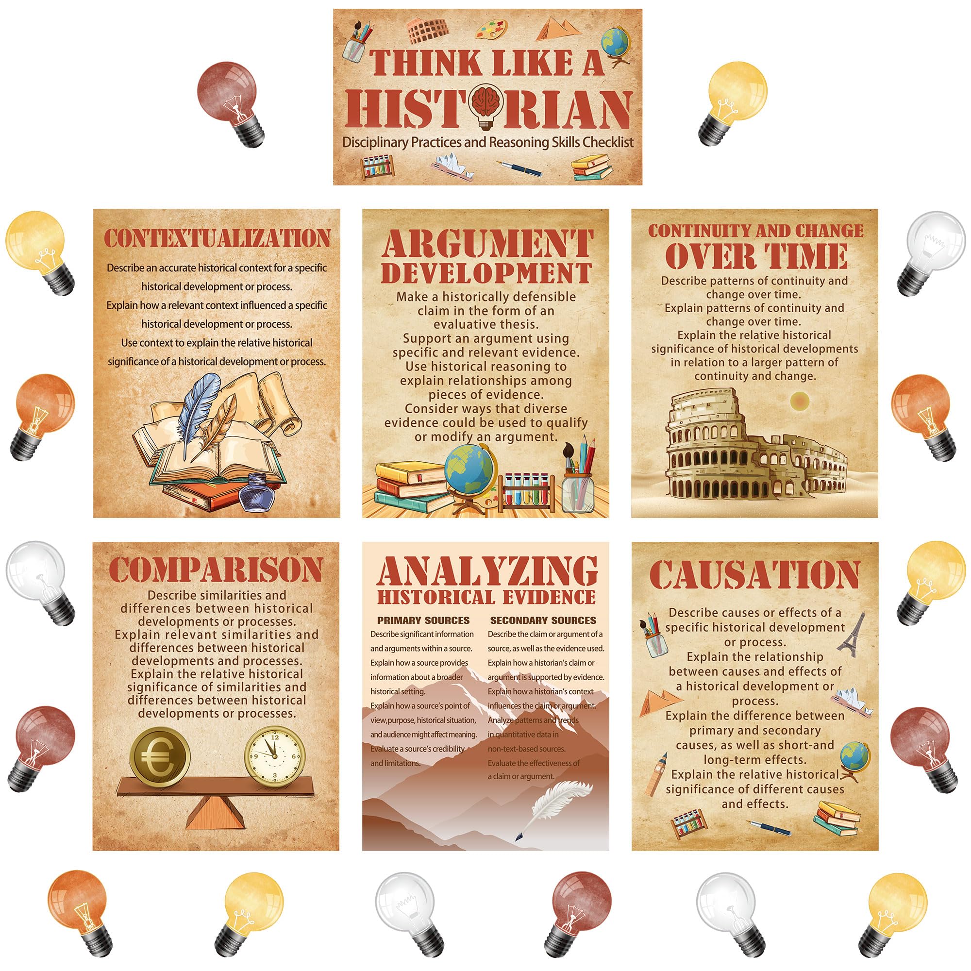 Think Like a Historian Poster: How It Helps Students Love History Class More!